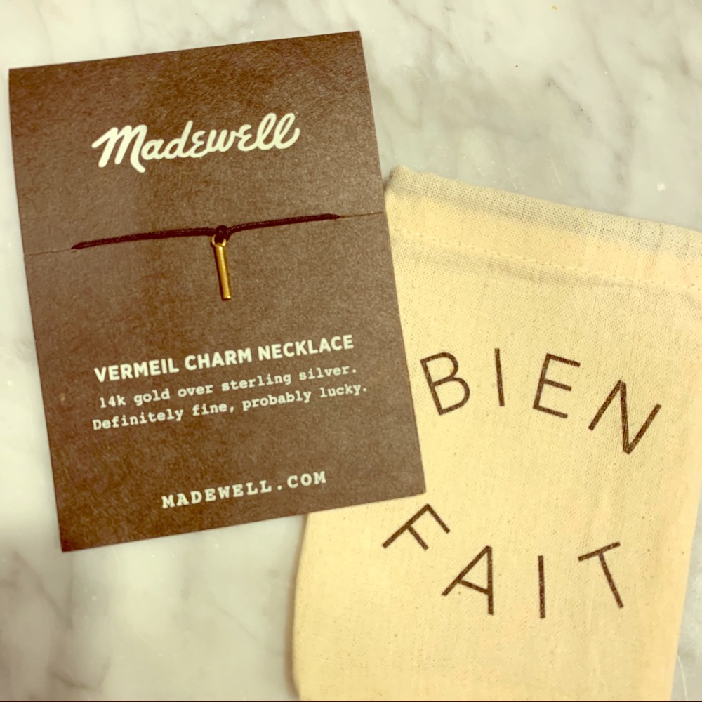 Madewell vermeil charm necklace